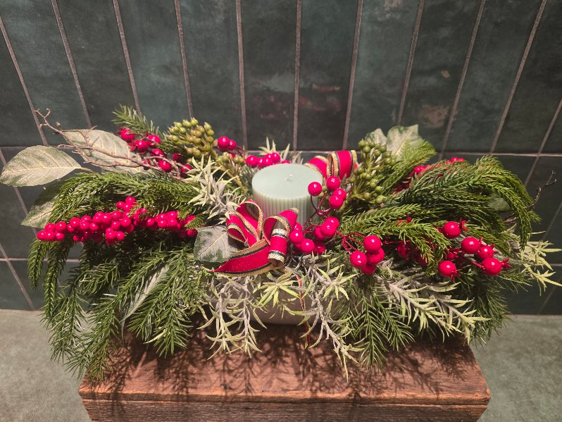 Christmas Table Centre Silk