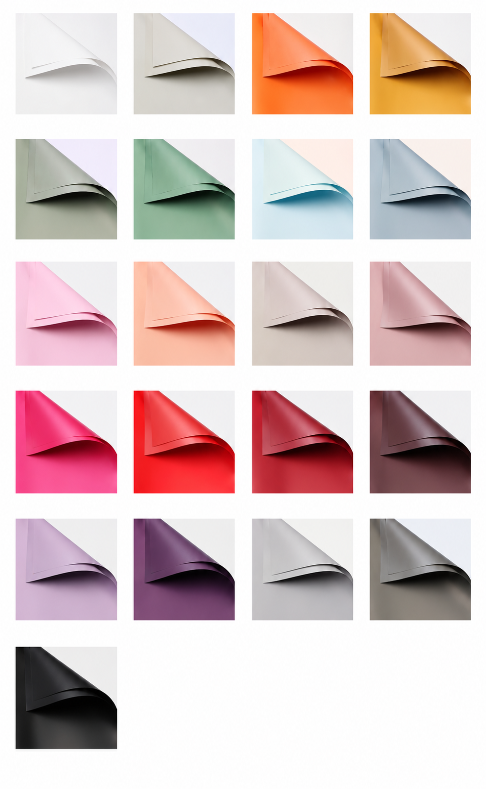 Cello coloured wrapping paper