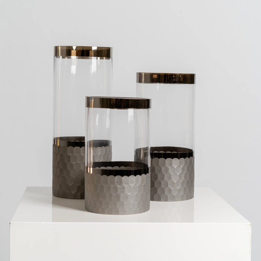 Grey frosted Vase